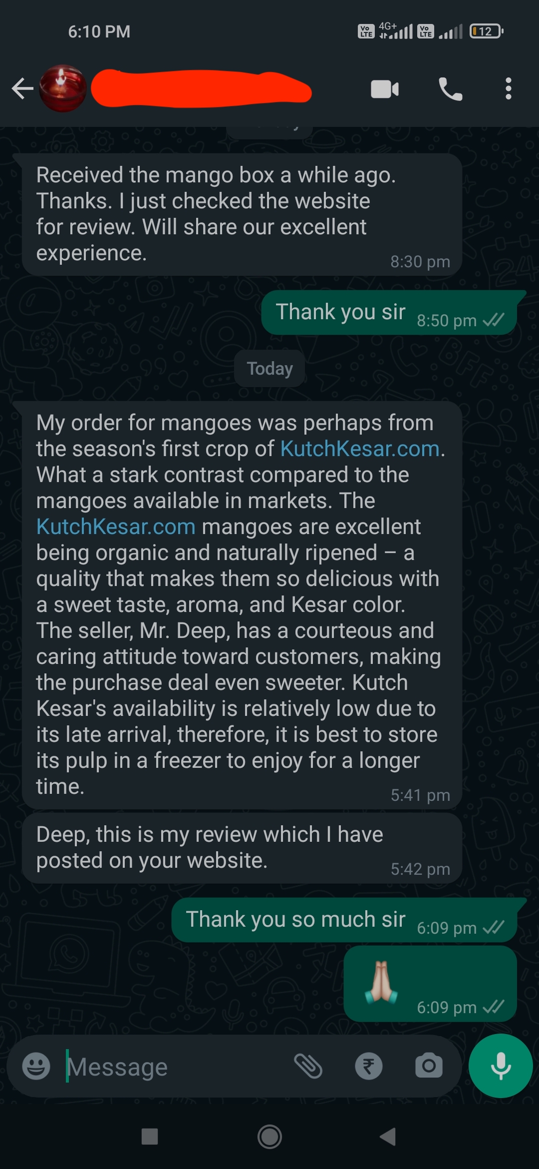 Kutch Keasr Mango Orgainc Check By IIT Professor